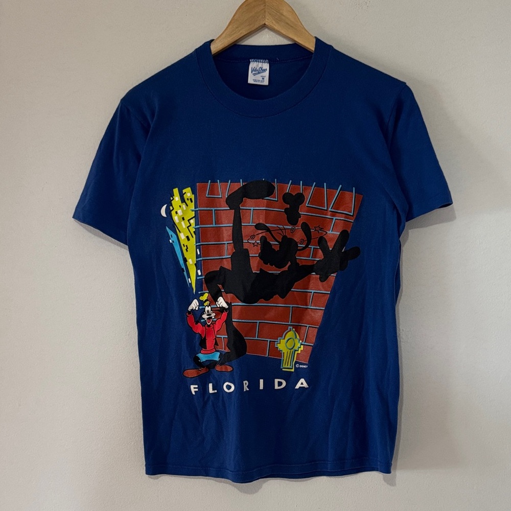 Vintage Goofy Florida Disney T-Shirt / Medium / 90s / Velva Sheen